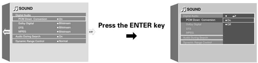 KENWOOD AX-7 - "Sound" setting - 1