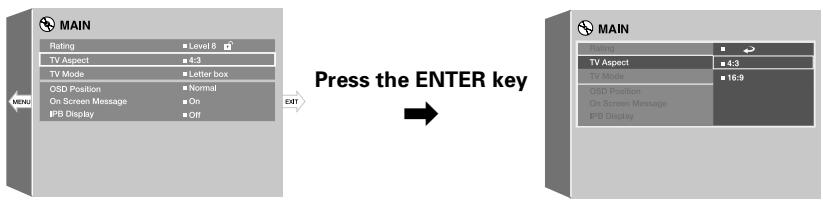 KENWOOD AX-7 - "MAIN"setting - 1