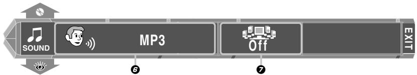 KENWOOD AX-7 - "SOUND" On-screen display - 1