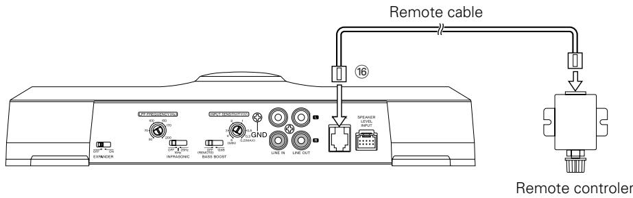 KENWOOD KAC-8151D - Remote cable connection (KAC-8151D only) - 1
