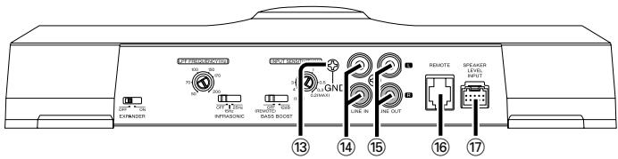 KENWOOD KAC-8151D - Terminal names - 2