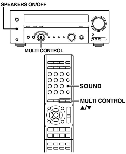 KENWOOD KRF-V5200D - Fine adjustment of the sound - 1