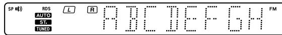 KENWOOD KRF-V5200D - Pressing [RDS DISP.] changes the contents of the display. - 2