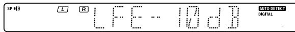 KENWOOD KRF-V5200D - Low frequency effects level ("LFE LVL") - 1