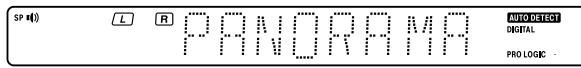 KENWOOD KRF-V5200D - Press [SOUND] repeatedly until "PANORAMA" appears on the display. - 1