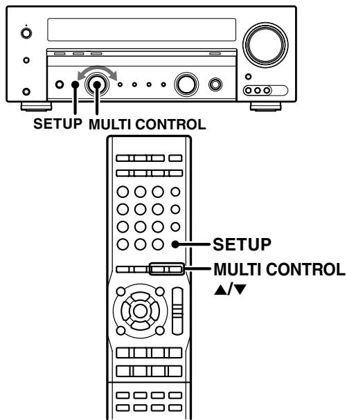 KENWOOD KRF-V5200D - Getting into the setup mode - 1