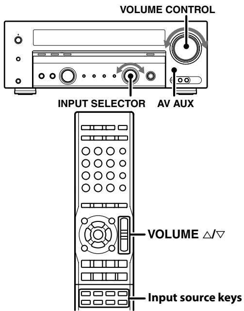 KENWOOD KRF-V5200D - Listening to a source component - 1