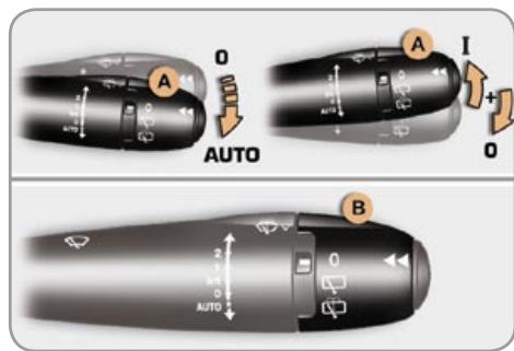 CITROEN C3 2 2009 - Stalk A: windscreen wipers - 1