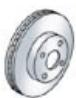 CITROEN C3 2 2009 - Brake disc wear - 1