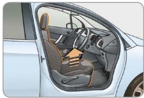 CITROEN C3 2 2009 - Front seats - 2