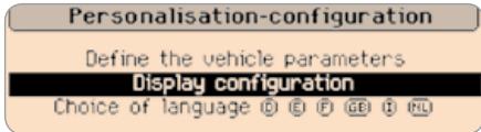 CITROEN C3 2 2009 - "Personalisation-Configuration" menu - 1