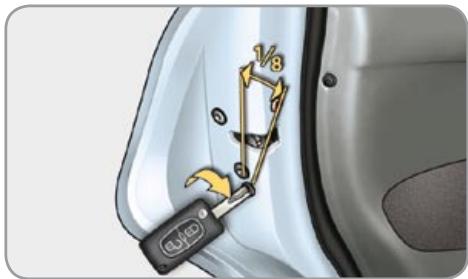 CITROEN C3 2 2009 - Locking the front and rear passenger doors - 1