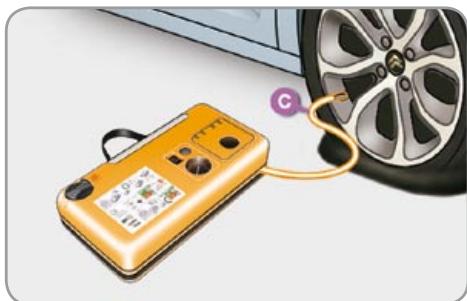 CITROEN C3 2 2009 - Using the kit - 2