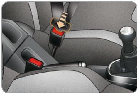 CITROEN C3 2 2009 - Front seat belts - 1