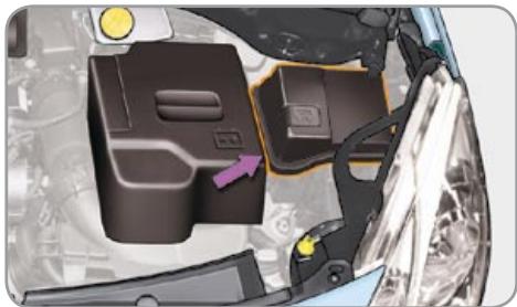 CITROEN C3 2 2009 - Engine compartment fusebox - 1