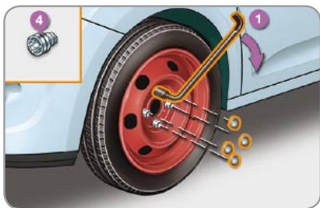 CITROEN C3 2 2009 - After changing a wheel - 1