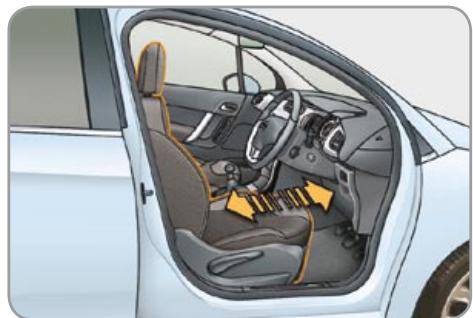 CITROEN C3 2 2009 - Seat back angle adjustment - 1