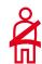 CITROEN C3 2 2009 - Seat belt not fastened/unfastened warning lamp - 1