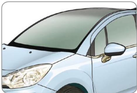 CITROEN C3 2 2009 - ZENITH WINDSCREEN - 1