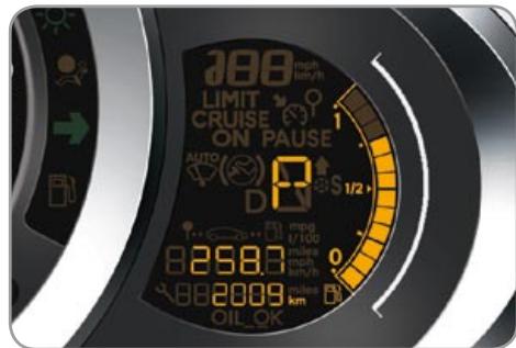 CITROEN C3 2 2009 - Displays on the instrument panel - 1
