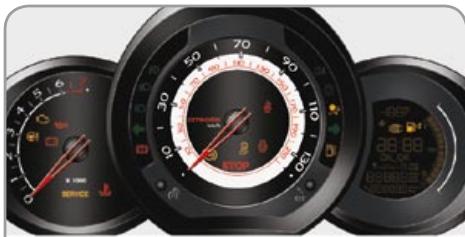 CITROEN C3 2 2009 - Warning lamps - 1