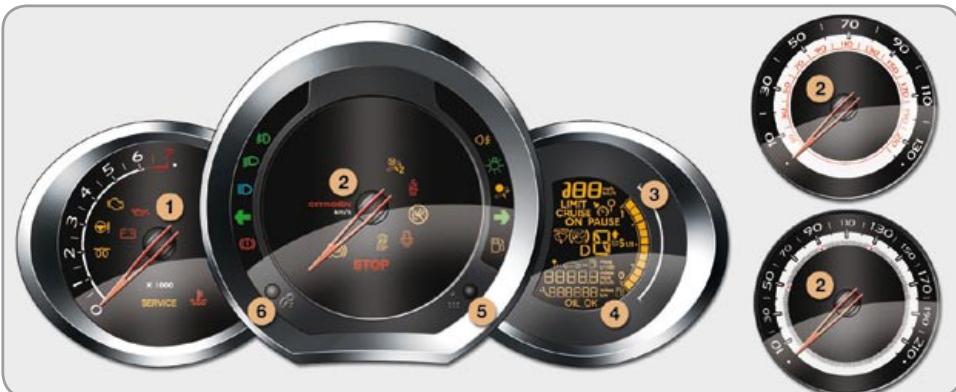CITROEN C3 2 2009 - PETROL - DIESEL MANUAL OR AUTOMATIC GEARBOX INSTRUMENT PANELS - 1