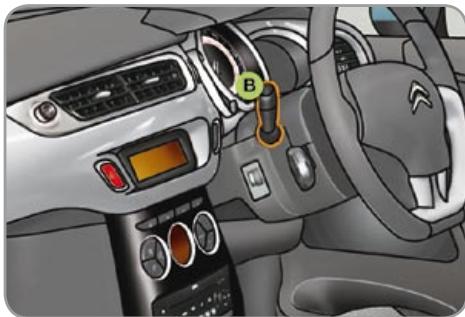 CITROEN C3 2 2009 - Manual guide-me-home lighting - 1
