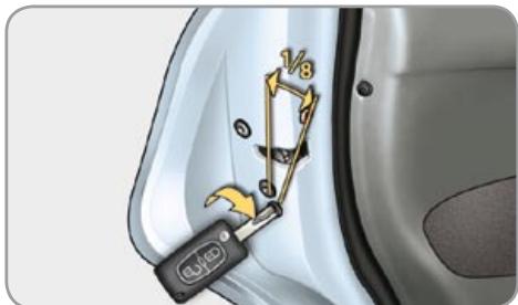 CITROEN C3 2 2009 - Locking the front and rear passenger doors - 1