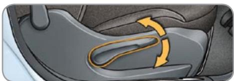 CITROEN C3 2 2009 - Seat back angle adjustment - 5