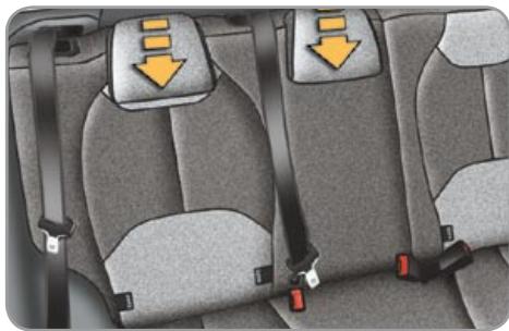CITROEN C3 2 2009 - Repositioning the seat backrest - 2