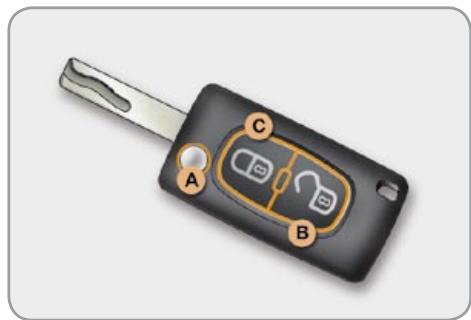 CITROEN C3 2 2009 - Remote control key - 1