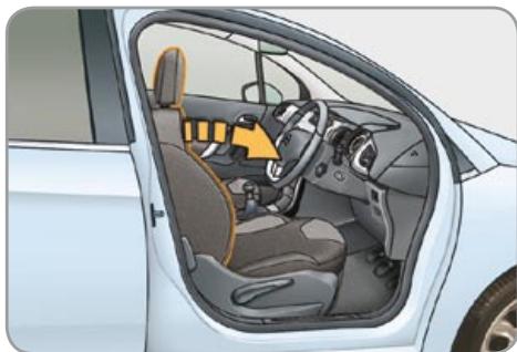 CITROEN C3 2 2009 - Seat back angle adjustment - 3