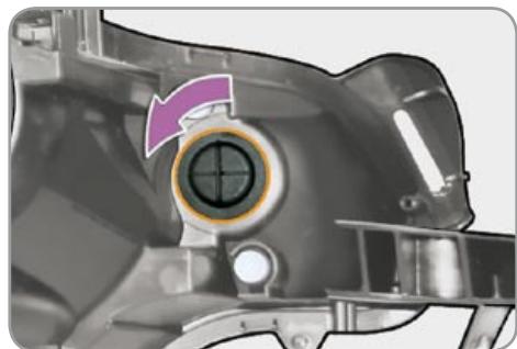 CITROEN C3 2 2009 - Changing direction indicator bulbs - 2