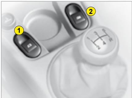 CITROEN C3 PLURIEL 2008 - Commandes des lève-vitres - 1