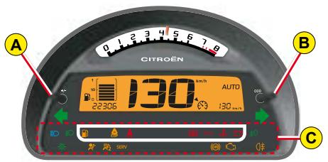 CITROEN C3 PLURIEL 2008 - Fonctionnement si l'échéance de révision est dépassée - 5