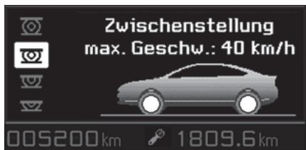 Zwischenstellung max. Geschw.: 40 km/h 005200km 1809.6km
