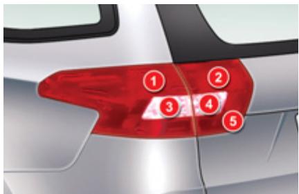 CITROEN C5 2 2011 - Heckleuchten (Tourer) - 1
