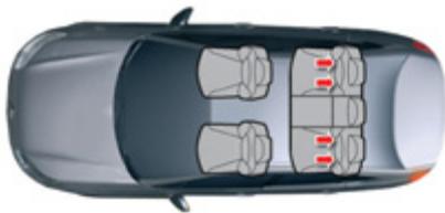 CITROEN C5 2 2011 - "ISOFIX"-HALTERUNGEN - 1