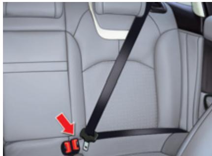 CITROEN C5 2 2011 - Sicherheitsgurte hinten - 1