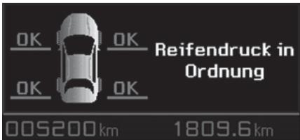 OK OK Reifendruck in Ordnung 005200km 1809.6km