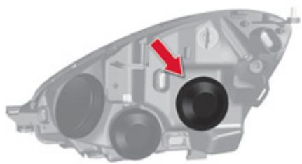 CITROEN GRAND C4 PICASSO 2011 - Udskiftning af pære i nærlys - 1