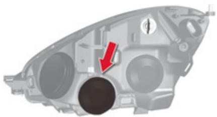 CITROEN GRAND C4 PICASSO 2011 - Udskiftning af pære i afviserblink - 1