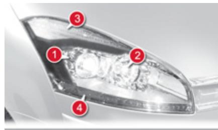 CITROEN GRAND C4 PICASSO 2011 - Forlygter - 1