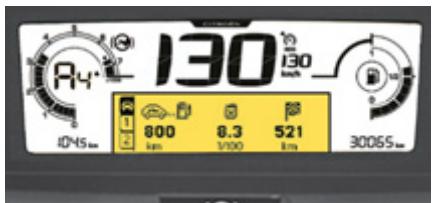 CITROEN GRAND C4 PICASSO 2011 - Monokromt display type C - 1