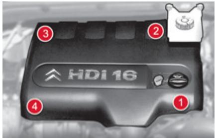 CITROEN GRAND C4 PICASSO 2011 - UDLUFTNING AF BRÆNDSTOFFILTER Beskyttelsesdæksel - 1