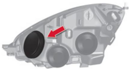 CITROEN GRAND C4 PICASSO 2011 - Udskiftning af pære i fjernlys - 1
