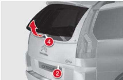 CITROEN GRAND C4 PICASSO 2011 - Oplukkelig bagrude - 1