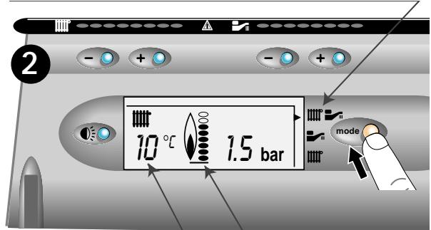 SAUNIER DUVAL ISOMAX F 28 E - Setting to the WINTER position (Heating + hot water) - 1