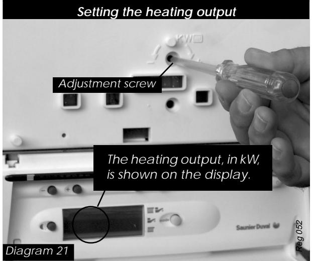 SAUNIER DUVAL ISOMAX F 28 E - Setting the maximum heating temperature - 2
