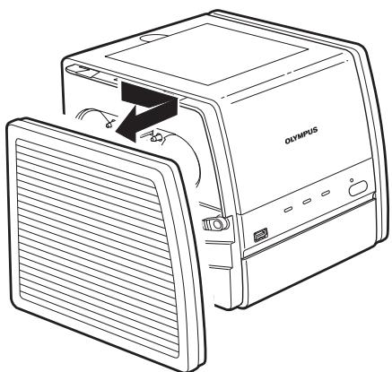 OLYMPUS P-11 - Remove the left side cover. - 1